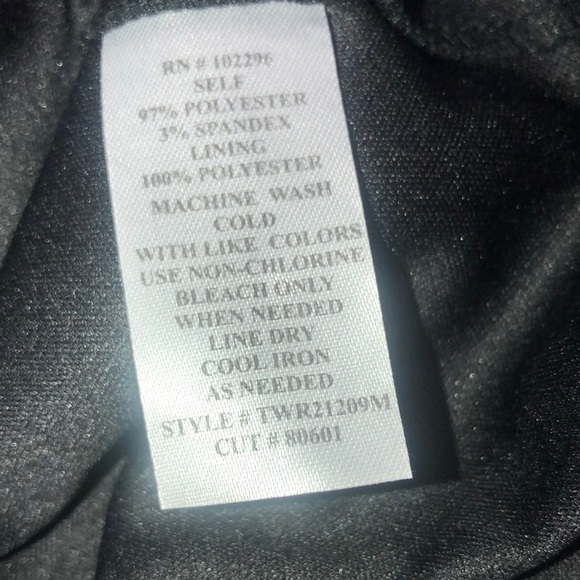 Beautiful Sheer-Overlay Dress In Aqua & Black Sz 6 - Picture 8 of 8